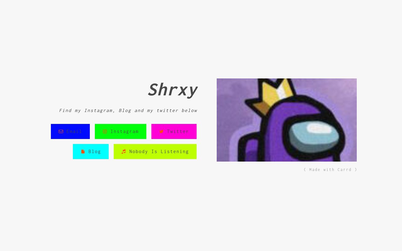 Carrd profile picture for @shreyansh
